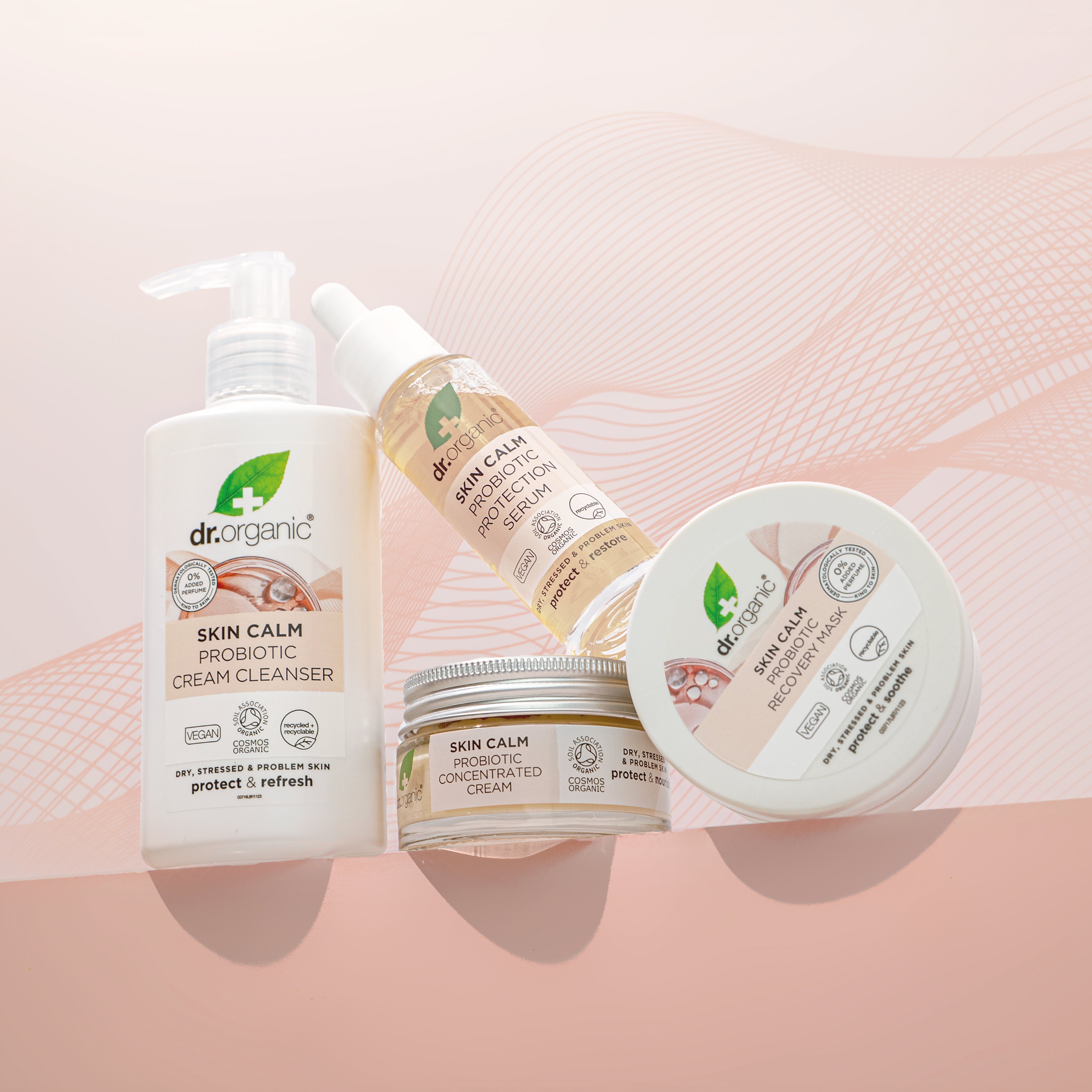 Meet the Dr. Organic Skin Calm Probiotic range